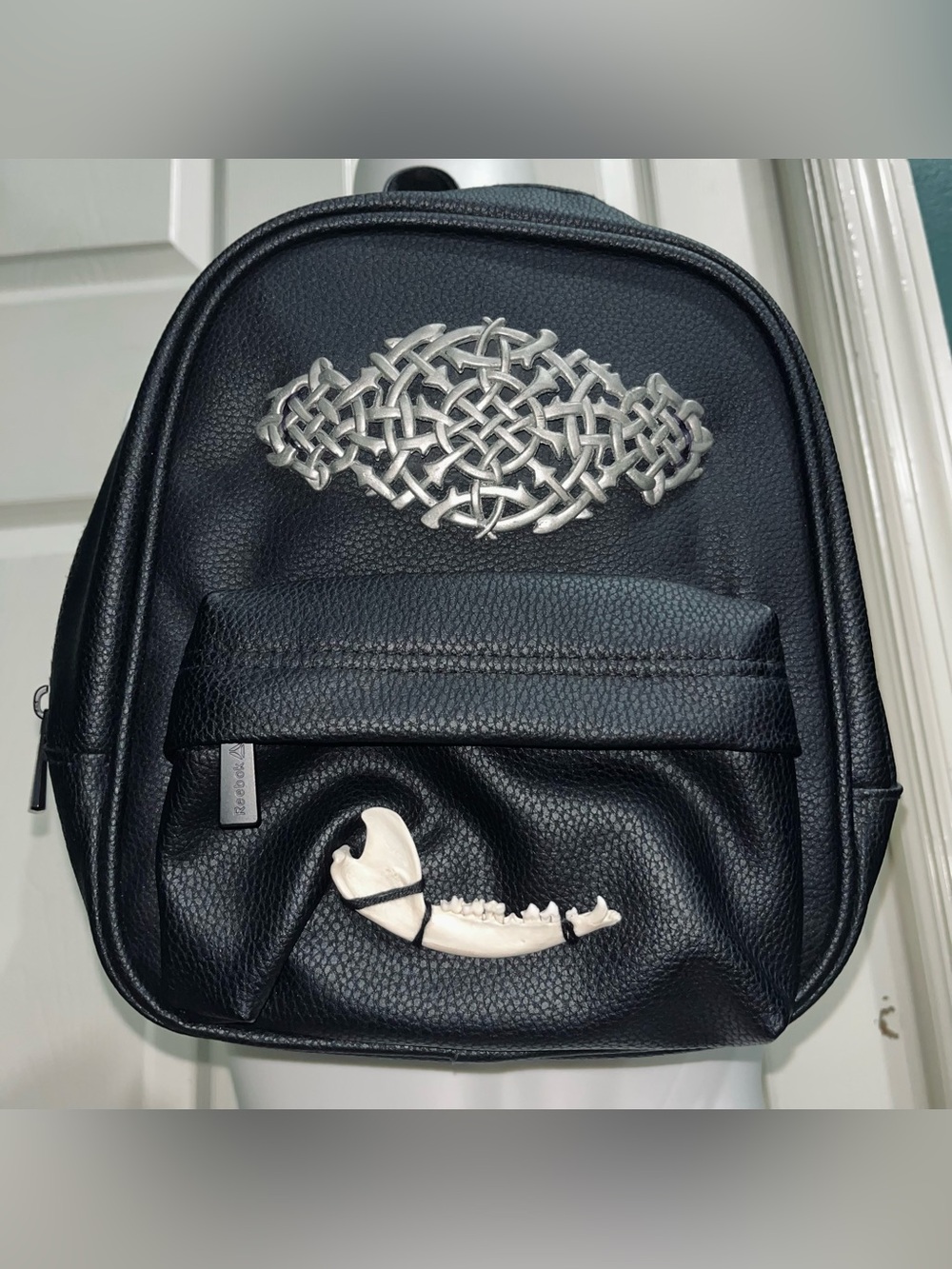Possum Jawbone Faux Leather Backpack